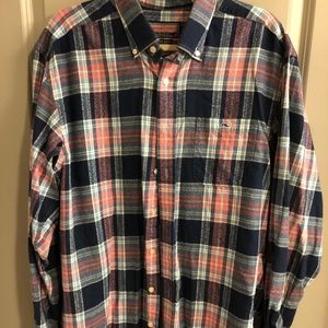 Vineyard Vines Blue/Pink Flannel size L